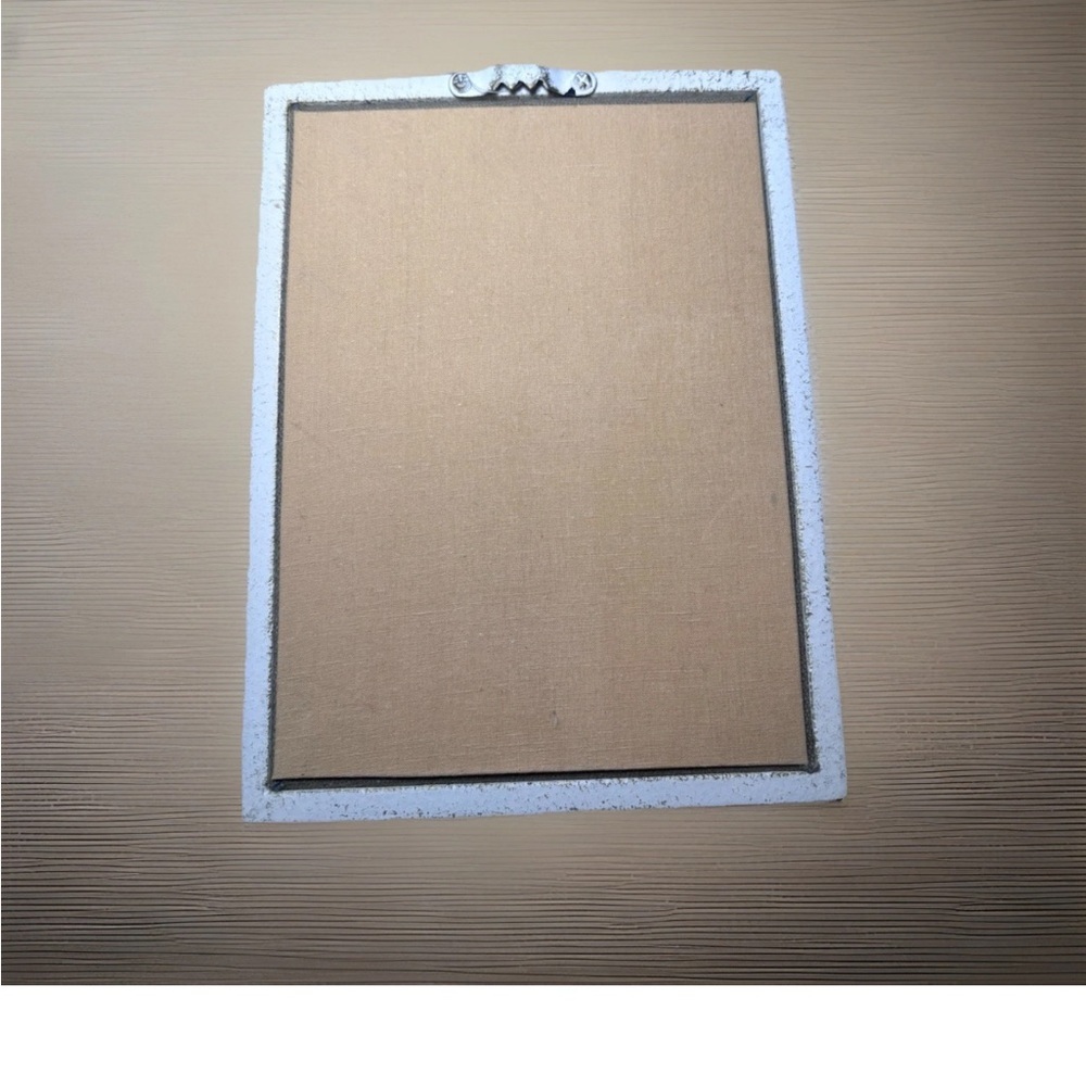 Charming Cow Embroidery Wall Art - White Frame - Picture 4 of 6